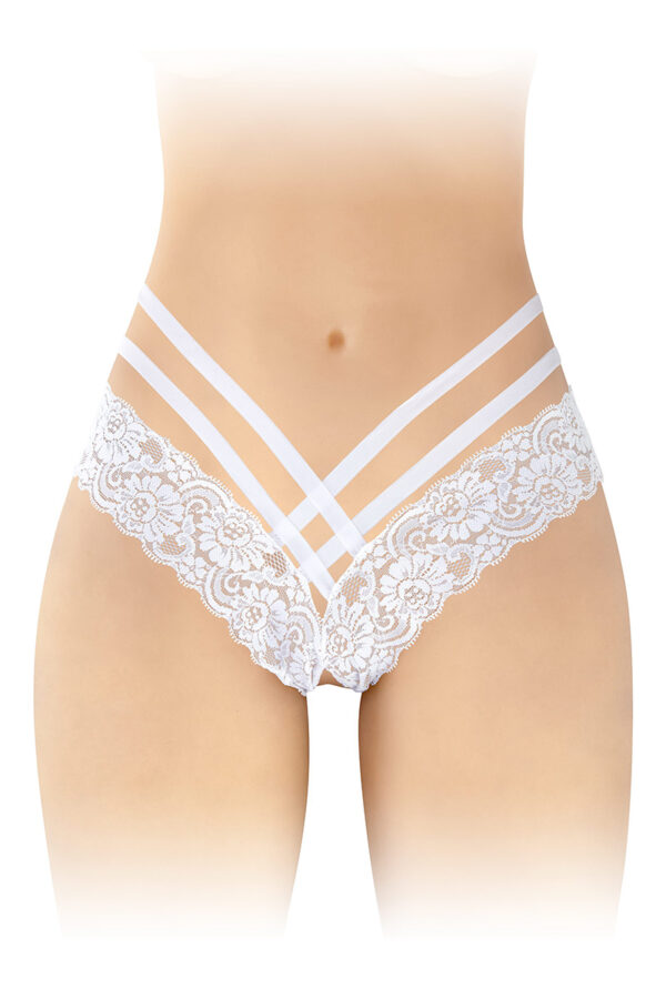 Tanga ouvert Anne - blanc
