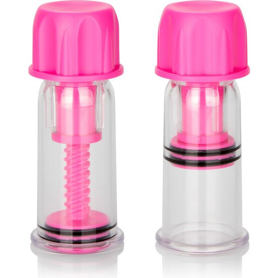 CALEXOTICS - VAGUE STIMULANTE POUR TÉTONS ROSE À TORSION SOUS VIDE